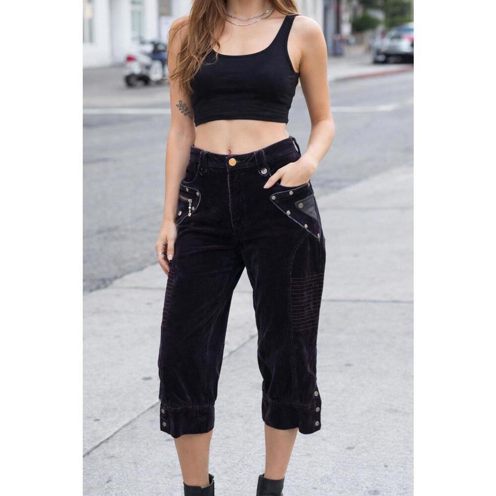 Y2K Skater Dark Purple Cords - Size 26